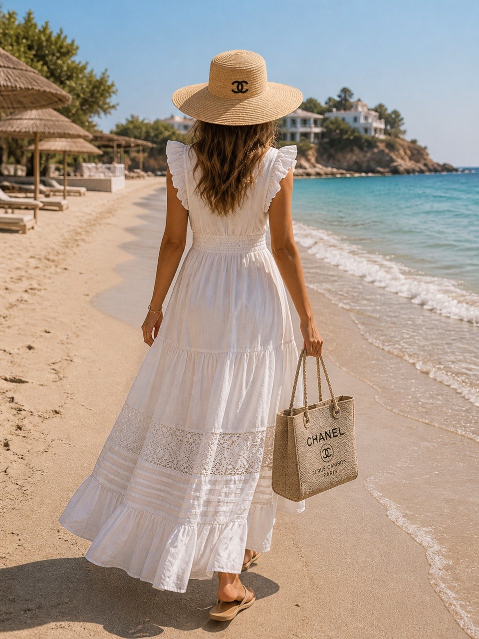 Coastal Pearl Turkish Dress