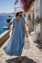 Santorini Breeze Dress (Restocked)